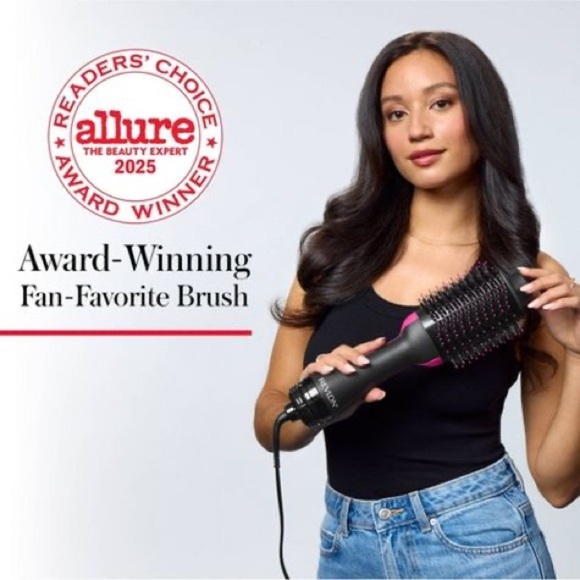 NWOT Revlon Black and Teal One Step Volumizing Hair Dryer Round Brush OS - Picture 3 of 15